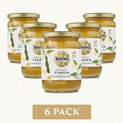 Sechs Gläser Biona Bio-Tempeh