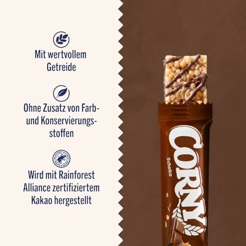Corny Schokoriegel mit gesunden Zutaten