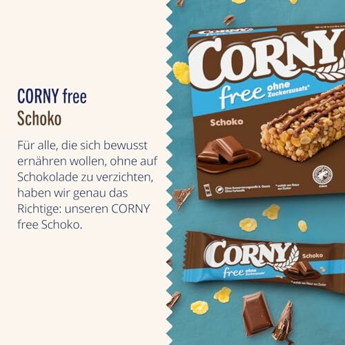 Corny free Schokoriegel ohne Zuckerzusatz