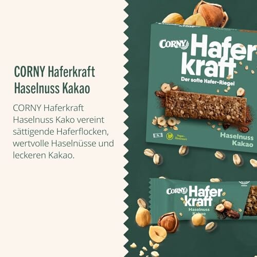 CORNY Haferriegel mit Haselnuss und Kakao