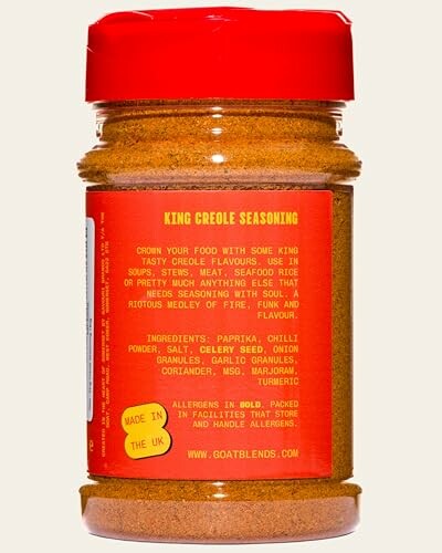 King Creole Gewürzmischung in rotem Behälter